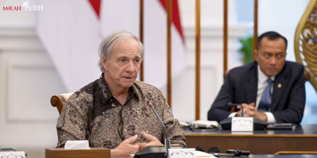 Ray Dalio mundur sebagai penasihat Danantara. [YouTube Sekretariat Presiden]